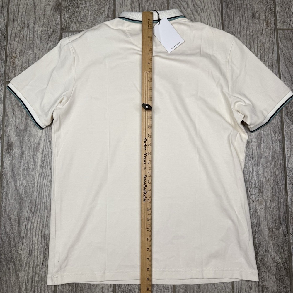 Eastside Golf Polo Zip Shirt Mens Short Sleeve Performance Logo White Tech Sz M - Picture 11 of 11